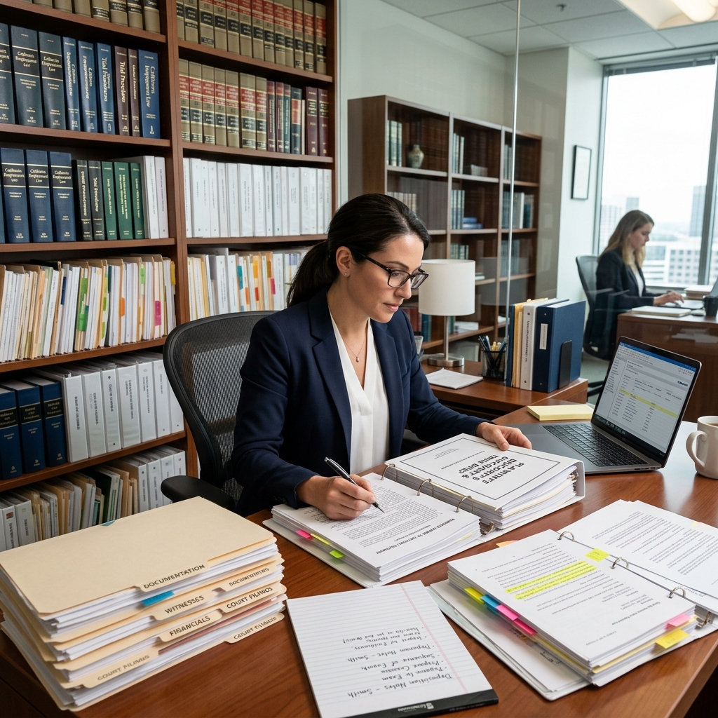 A practical guide to gathering, organizing, and presenting evidence effectively in employment lawsuits from pre-suit planning through trial.
