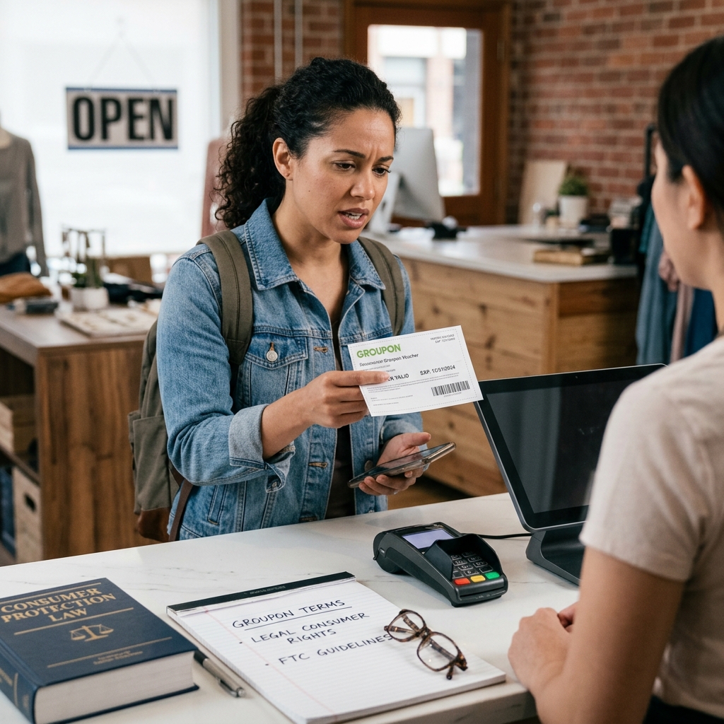 Understand your rights, Groupon’s obligations, and the steps you can take if a business refuses to honor your voucher or coupon.