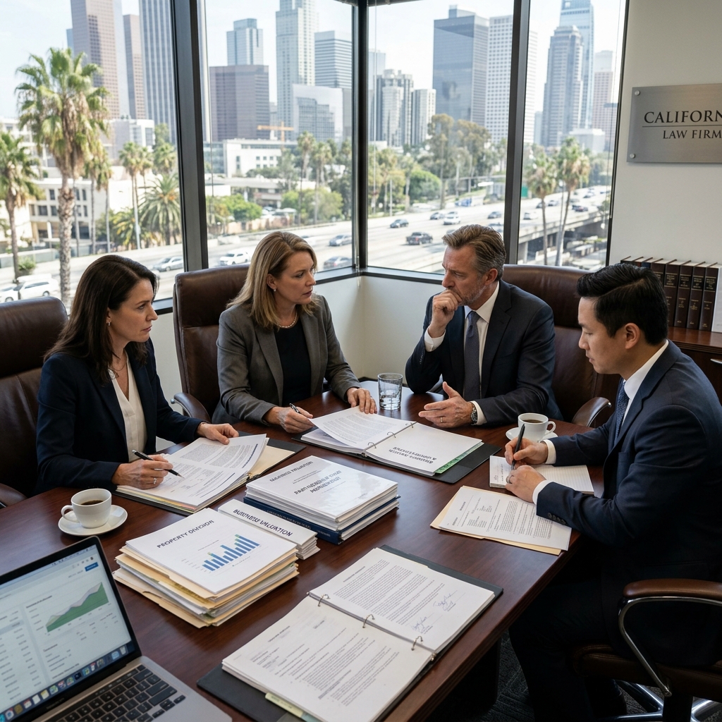 How California couples can manage, value, and protect shared business interests while a divorce is pending.