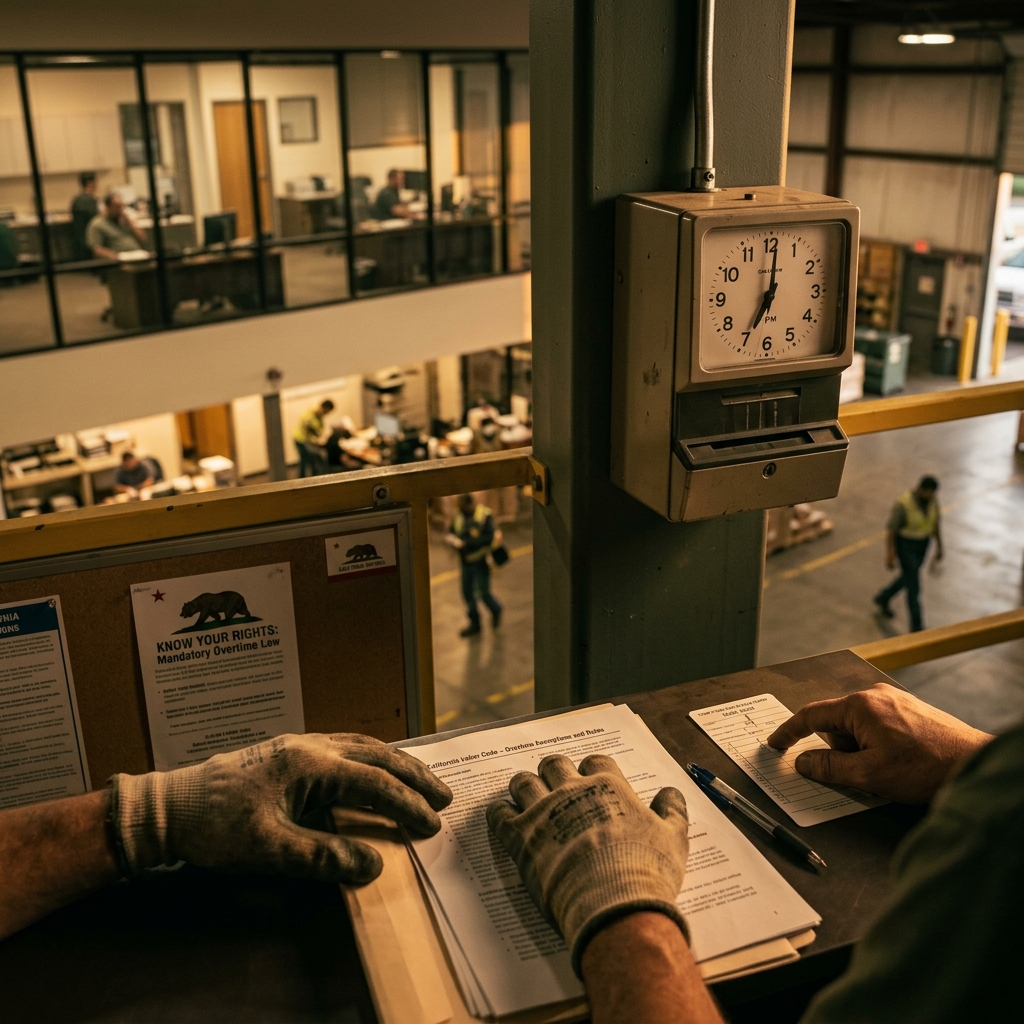 Understand when California employers can require overtime, what pay is owed, and how workers are protected from abuse.