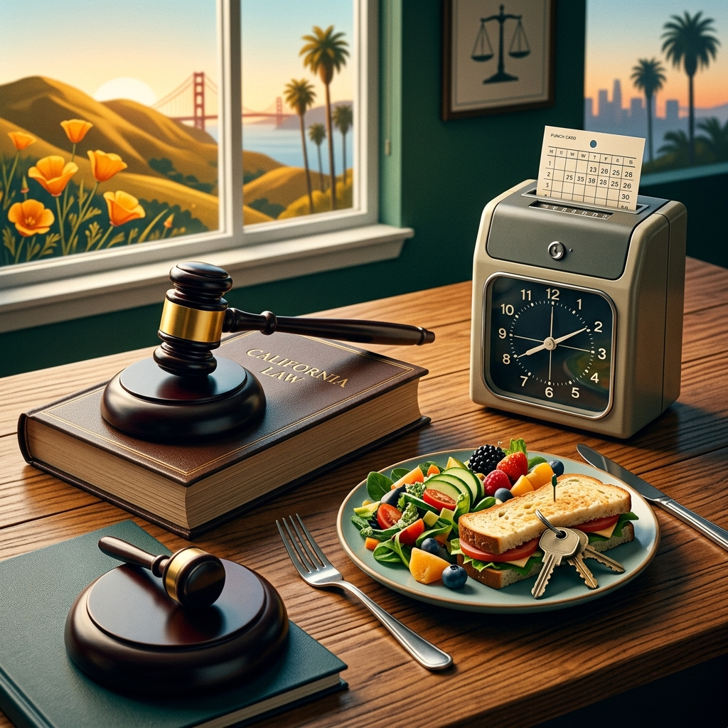A practical guide to California meal-break rules, waivers, and employer obligations.