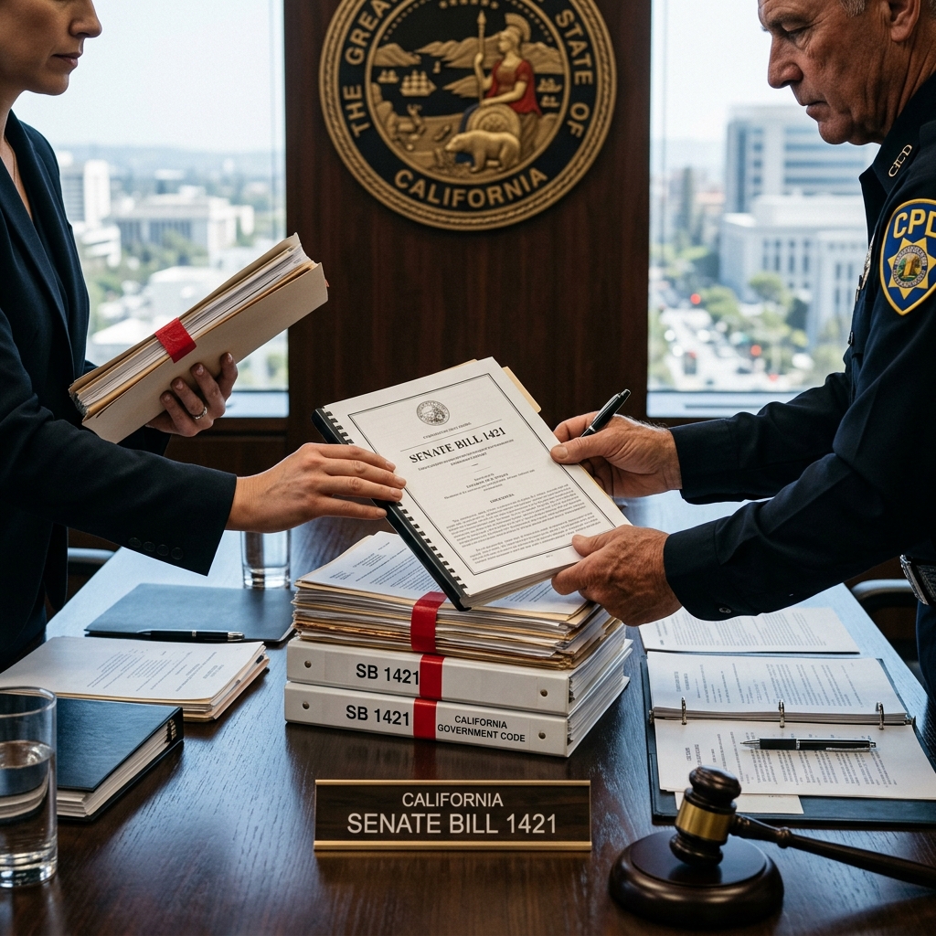 A clear, practical guide to California’s new police transparency regime, public records access, and accountability reforms.