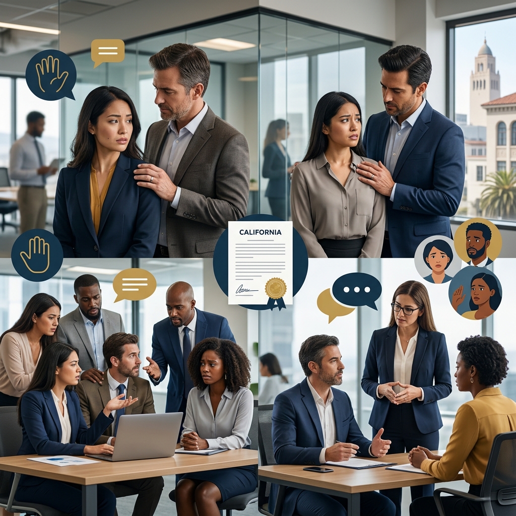 A clear guide to the main forms of workplace sexual harassment under California law and what workers can do next.