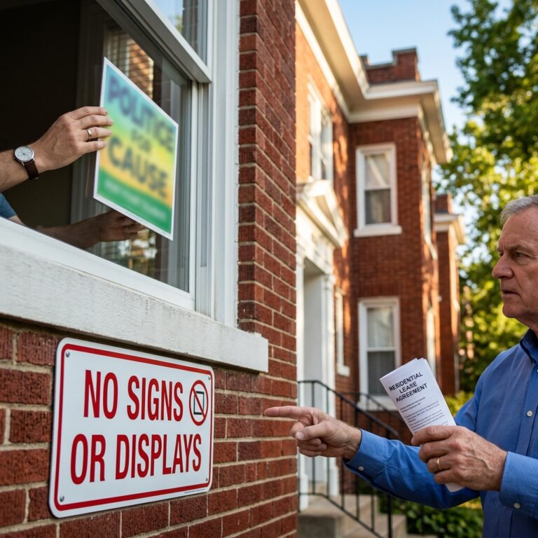 Can Landlords Limit Signs and Displays on Rental Property?
