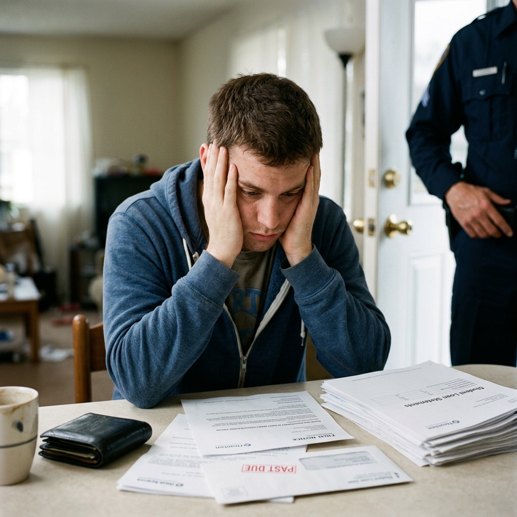 Understand when student loan problems stay civil, when courts get involved, and why unpaid loans almost never lead directly to jail.