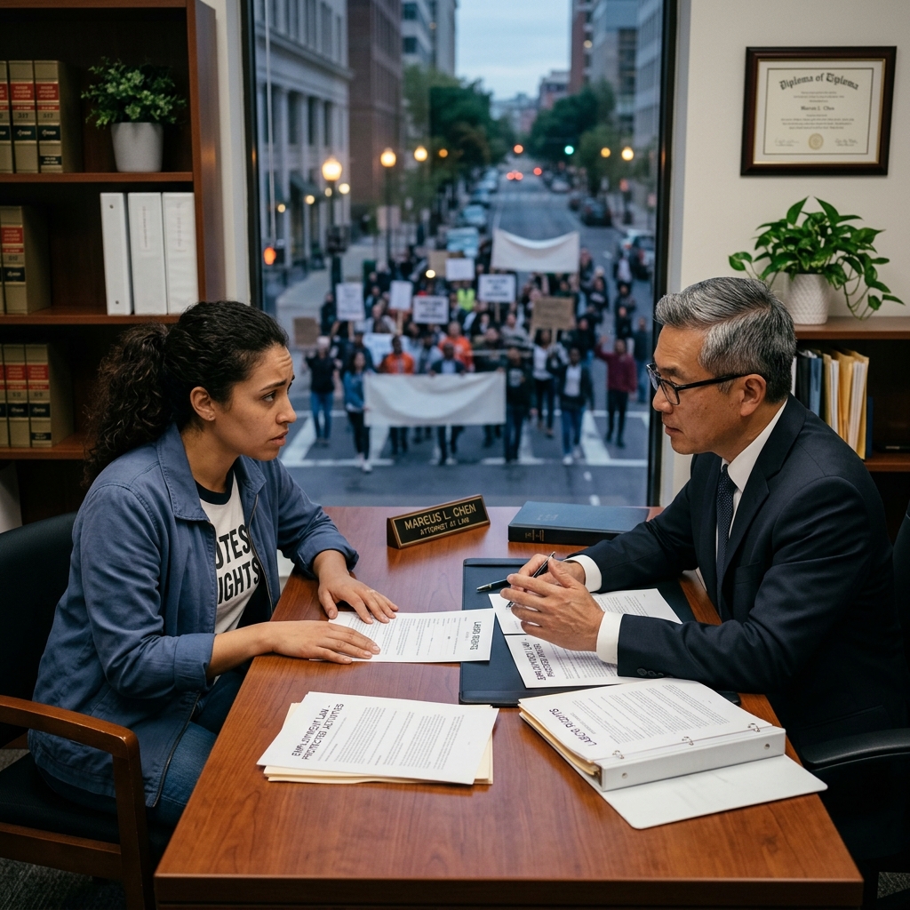 Explore when protesting is protected as political or concerted activity and when it can put your job at risk.