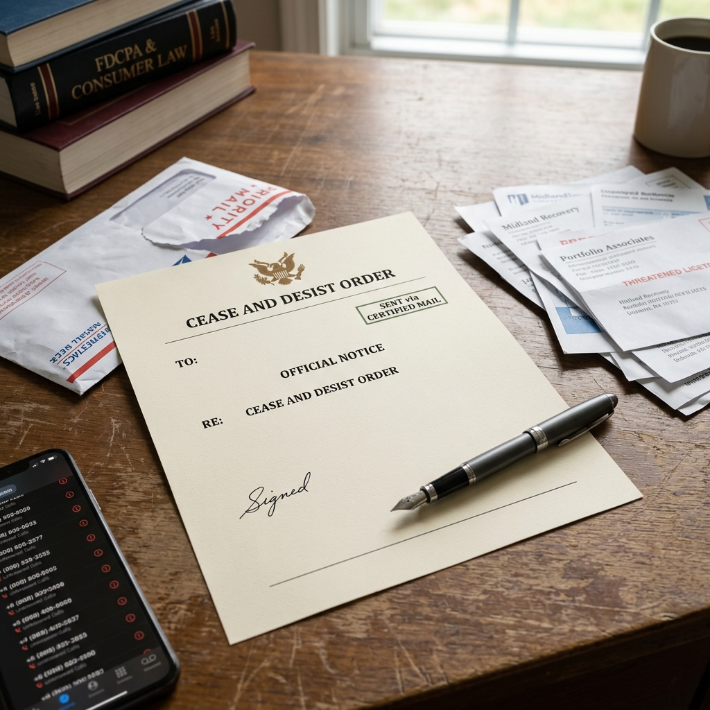 Learn how to use a clear, legally grounded cease and desist letter to stop abusive debt collection contact and protect your rights.