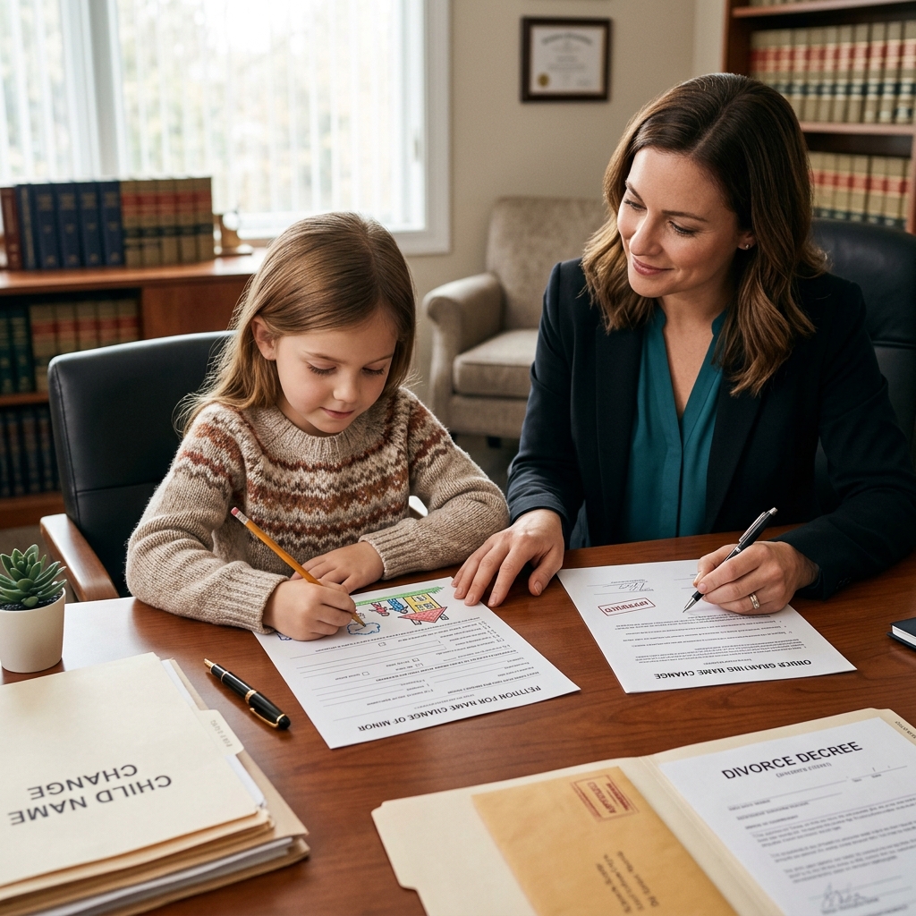 A practical legal and emotional guide for parents considering a child’s name change after separation or divorce.
