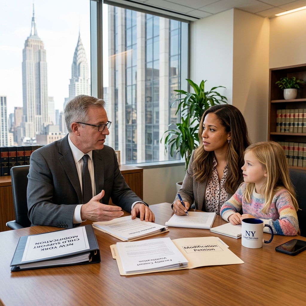 Changing Child Support Orders in New York A practical guide to when and how New York parents can ask the court to raise, lower, or otherwise modify an existing child support order.