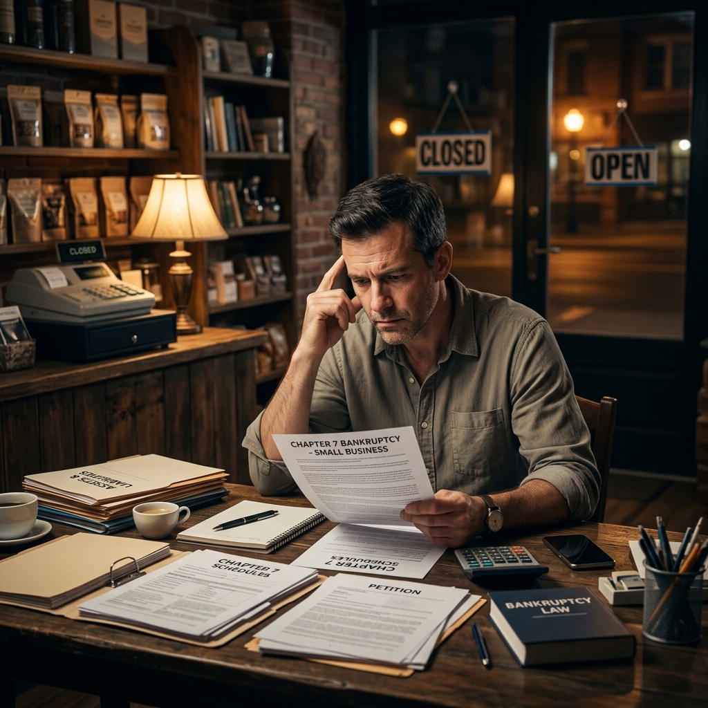 Understand how Chapter 7 liquidation works for small businesses, its impact on owners, and the steps involved in closing or protecting a struggling venture.