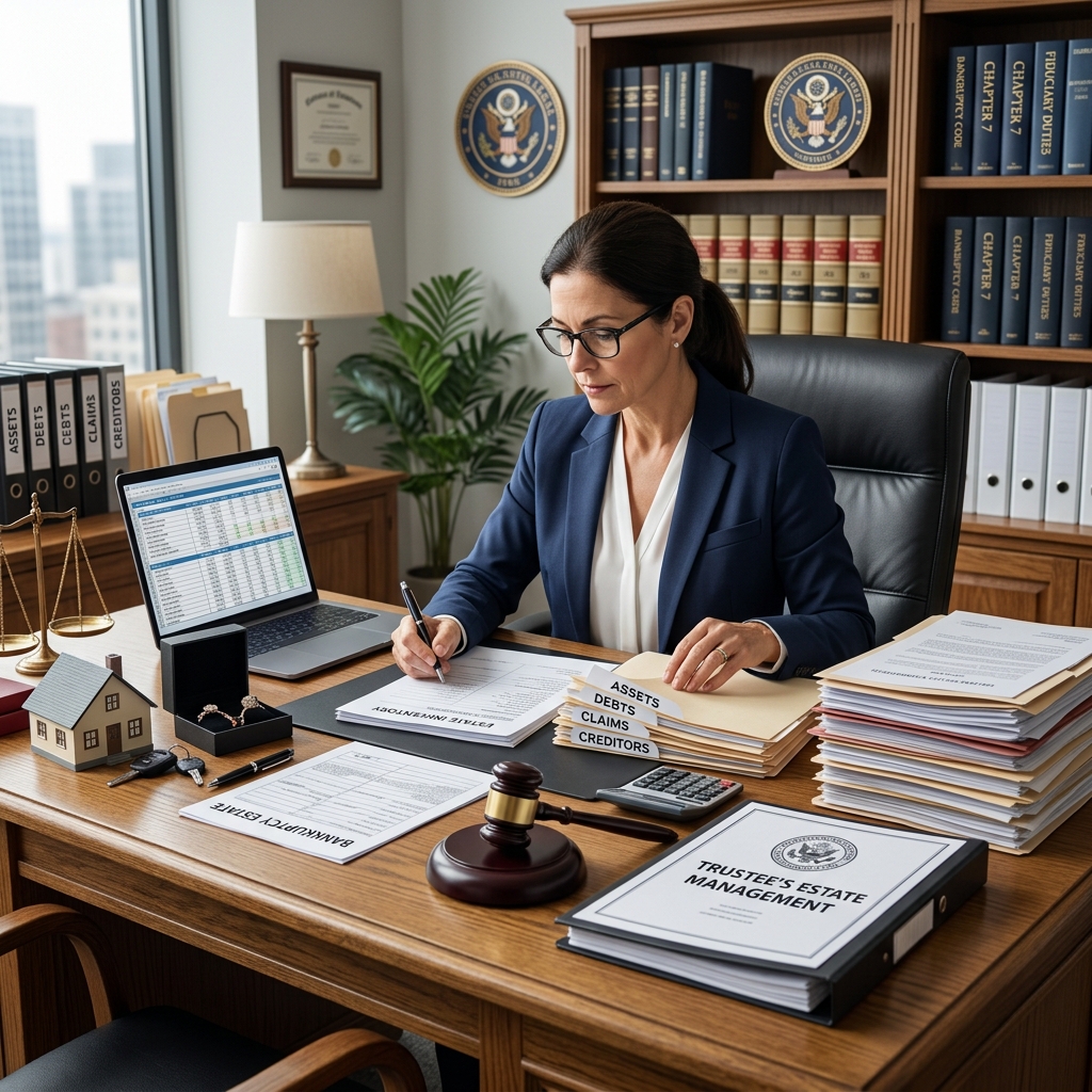 Learn how the Chapter 7 trustee manages your bankruptcy estate, handles assets and claims, and affects what you keep and what creditors receive.