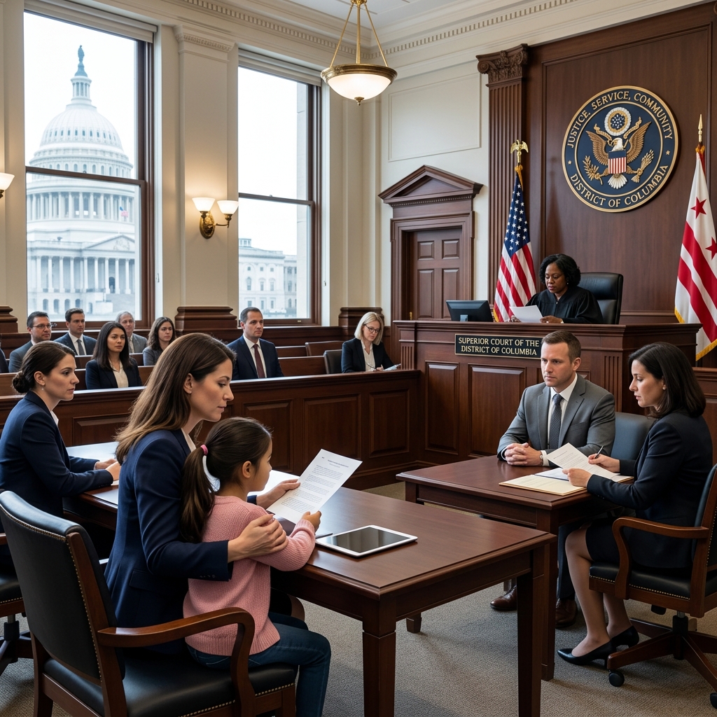 A clear guide to filing, serving, and resolving custody matters in Washington, D.C.