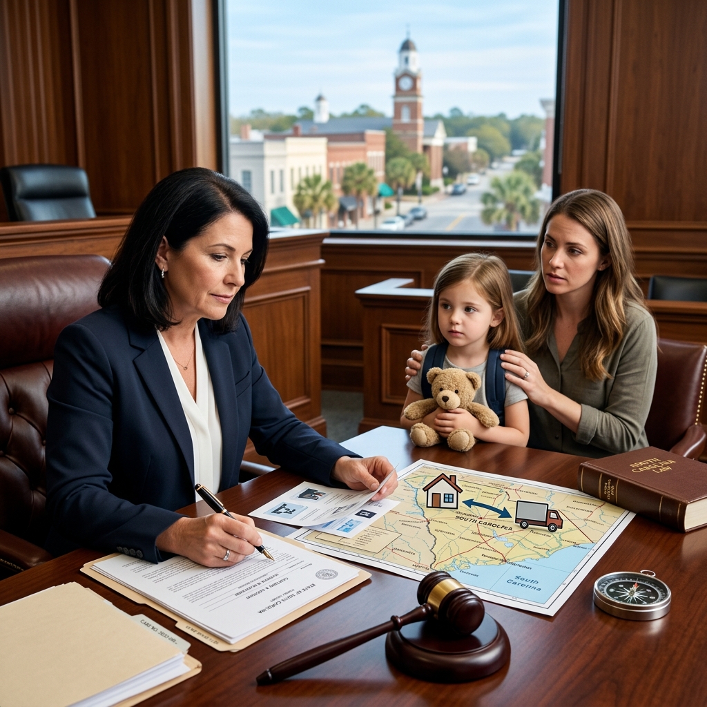 Understand how South Carolina courts handle parental moves, relocation disputes, and custody modifications when a parent wants to move with a child.