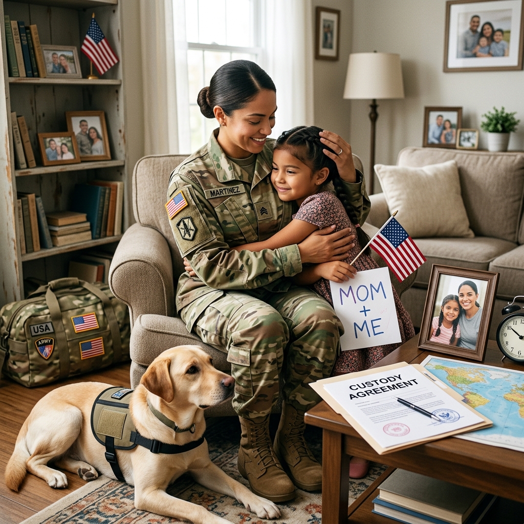 A practical guide to understanding child custody, deployment, and parenting plans when one parent is an active-duty or reserve service member.