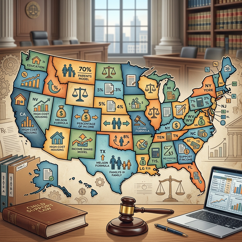A practical overview of how child support is calculated, modified, and enforced across state systems.