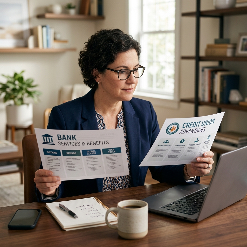 Choosing Between Banks and Credit Unions Understand how banks and credit unions differ so you can match your everyday banking to your financial goals and lifestyle.