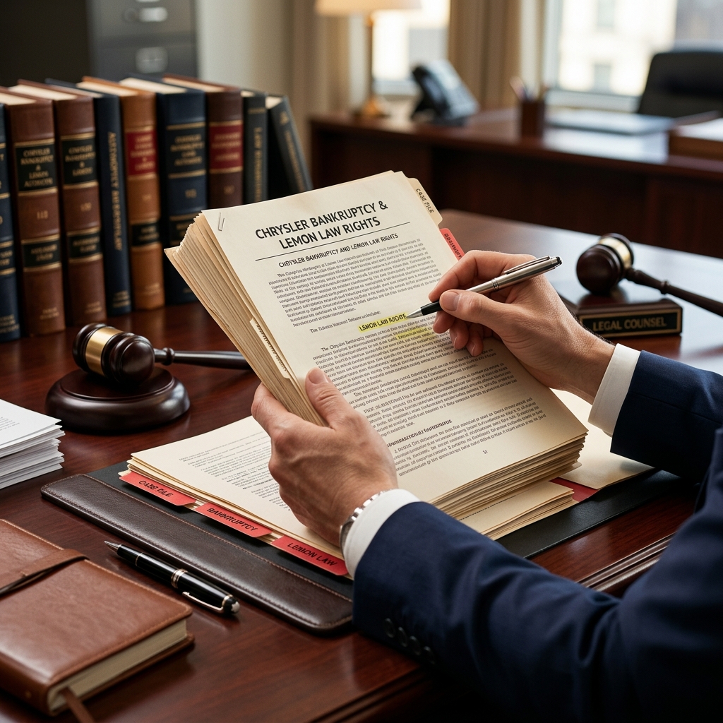 Understand how Chrysler’s bankruptcy intersects with state lemon laws and what it means for owners of defective vehicles.