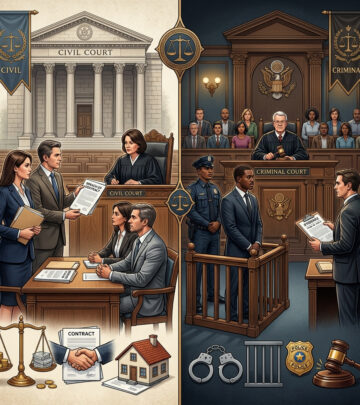 Learn how civil and criminal cases differ in purpose, process, evidence, and outcome.