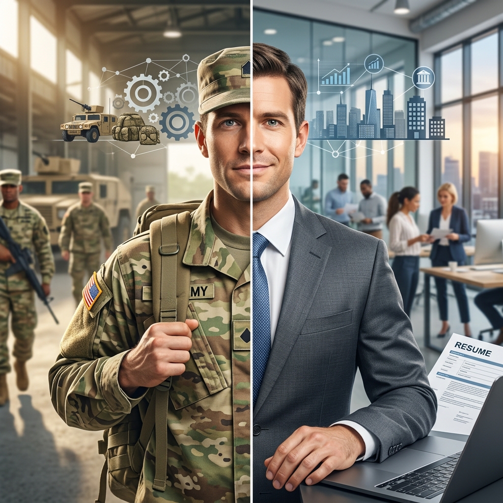 A practical guide to translating military experience into a civilian career path and workplace.