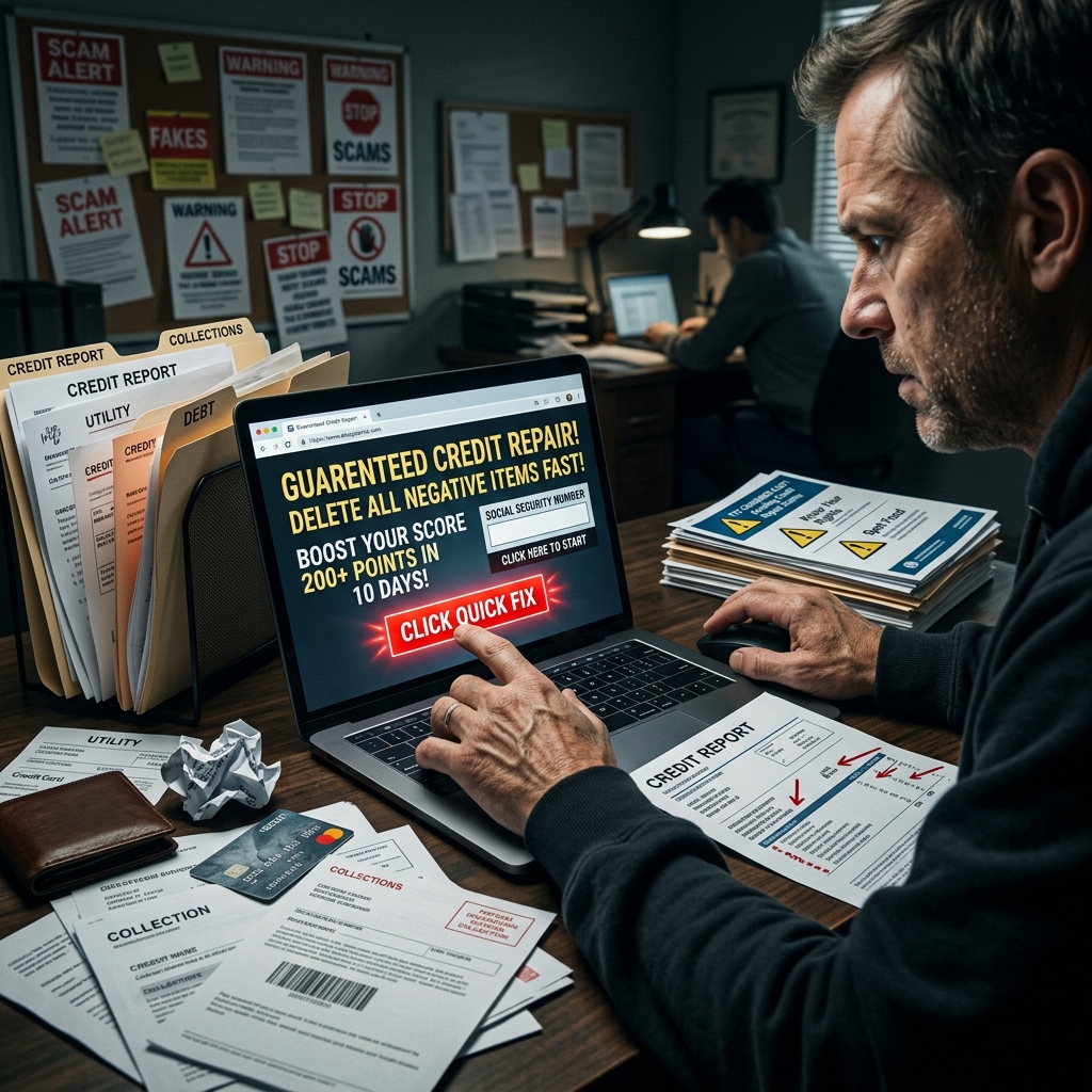 Online credit repair promises can be tempting, but understanding the law and common scam tactics is essential to protect your money and your identity.