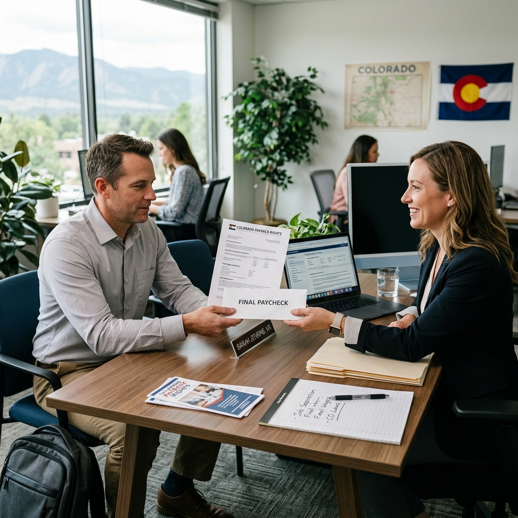 How Colorado law handles employer repayment demands and paycheck deductions after separation.