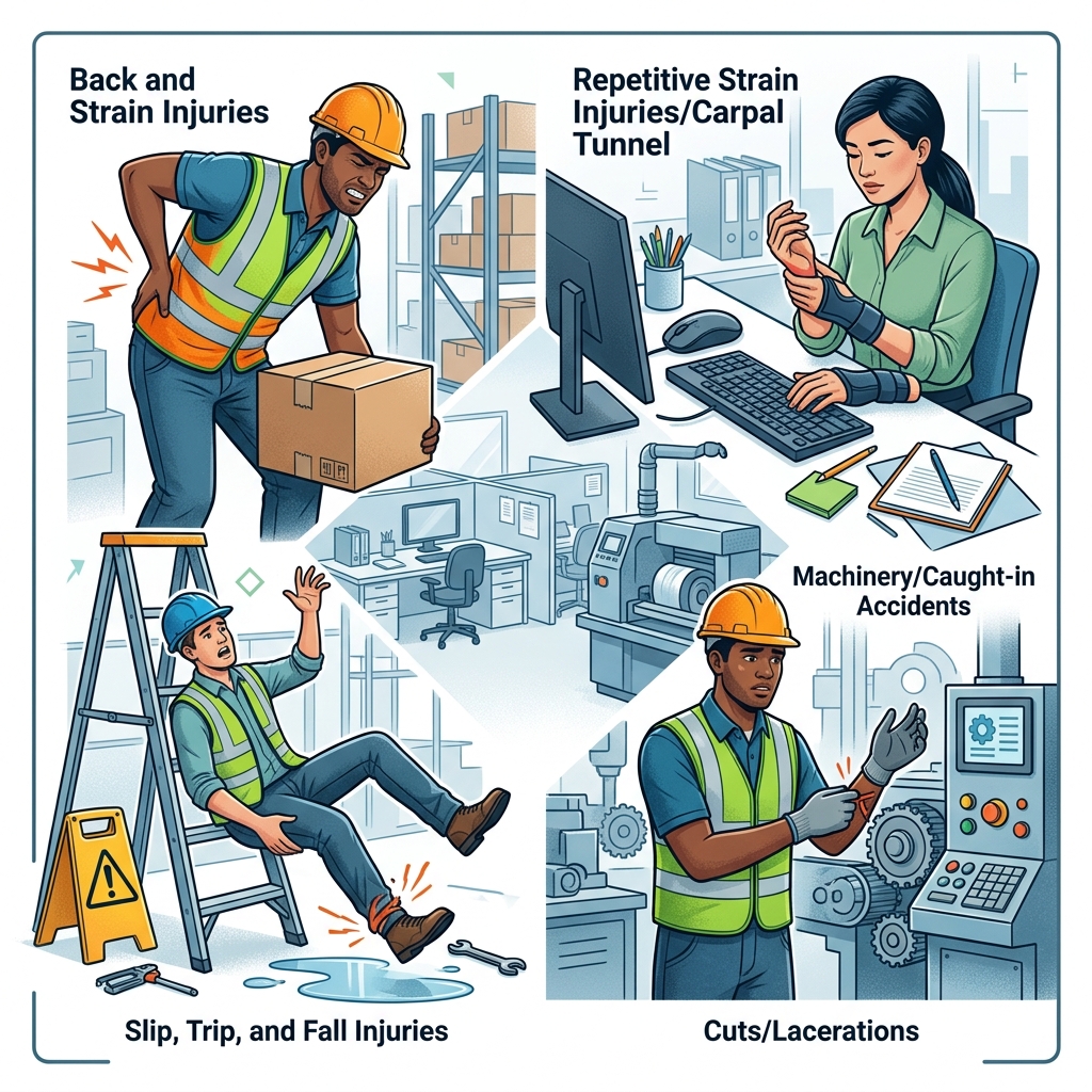 Learn which on-the-job injuries often qualify for workers’ compensation, what benefits may be available, and how to protect your rights after a work-related incident.