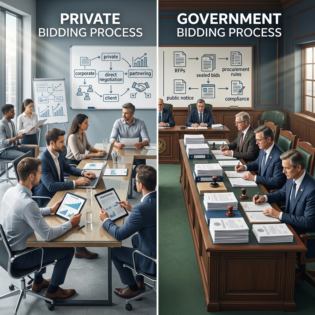 Understand how private and public-sector bidding differ, and what contractors must do to compete successfully in each environment.