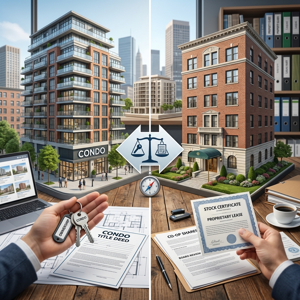 Understand how condos and co‑ops differ in ownership, rules, financing, and lifestyle so you can choose the home that truly fits your needs.