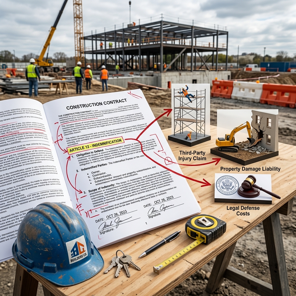 Learn how indemnity clauses shift risk, allocate liability, and shape construction contracts.