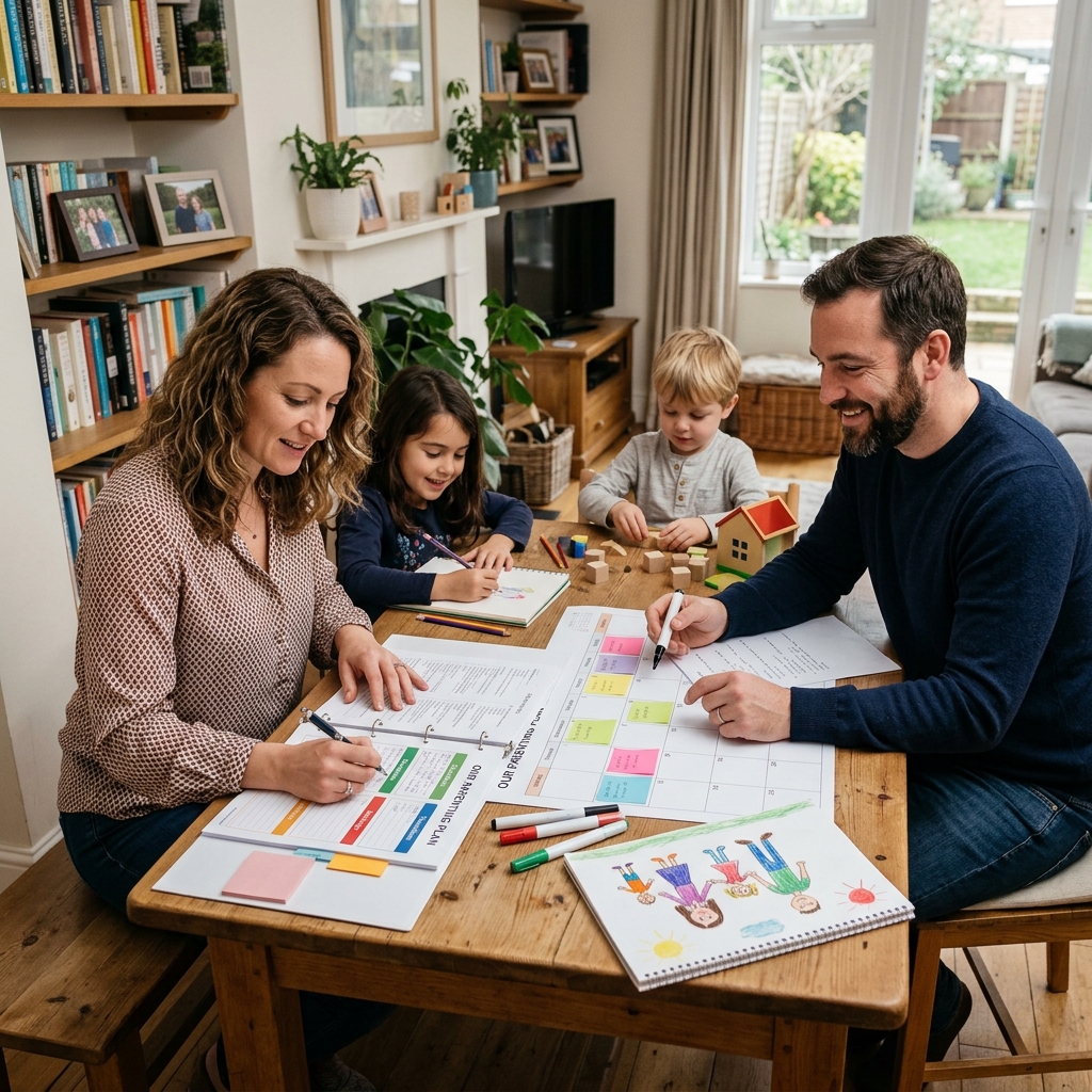 A practical, child-focused guide to building a clear parenting plan after separation or divorce.