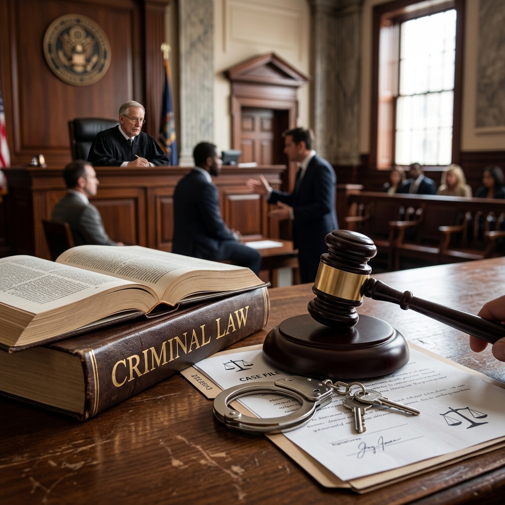 A clear, practical guide to how criminal law defines wrongful conduct, protects accused persons, and imposes punishment within the justice system.