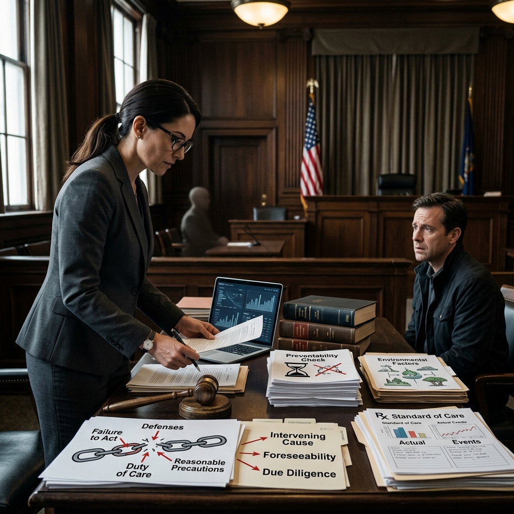 A clear guide to the defenses, elements, and proof issues in criminal negligence cases.