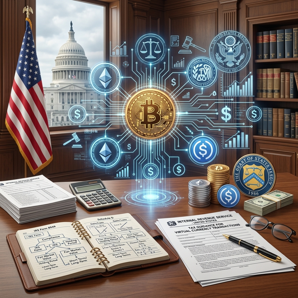 Understand how U.S. tax law treats cryptocurrency, when transactions become taxable, and what investors must report.