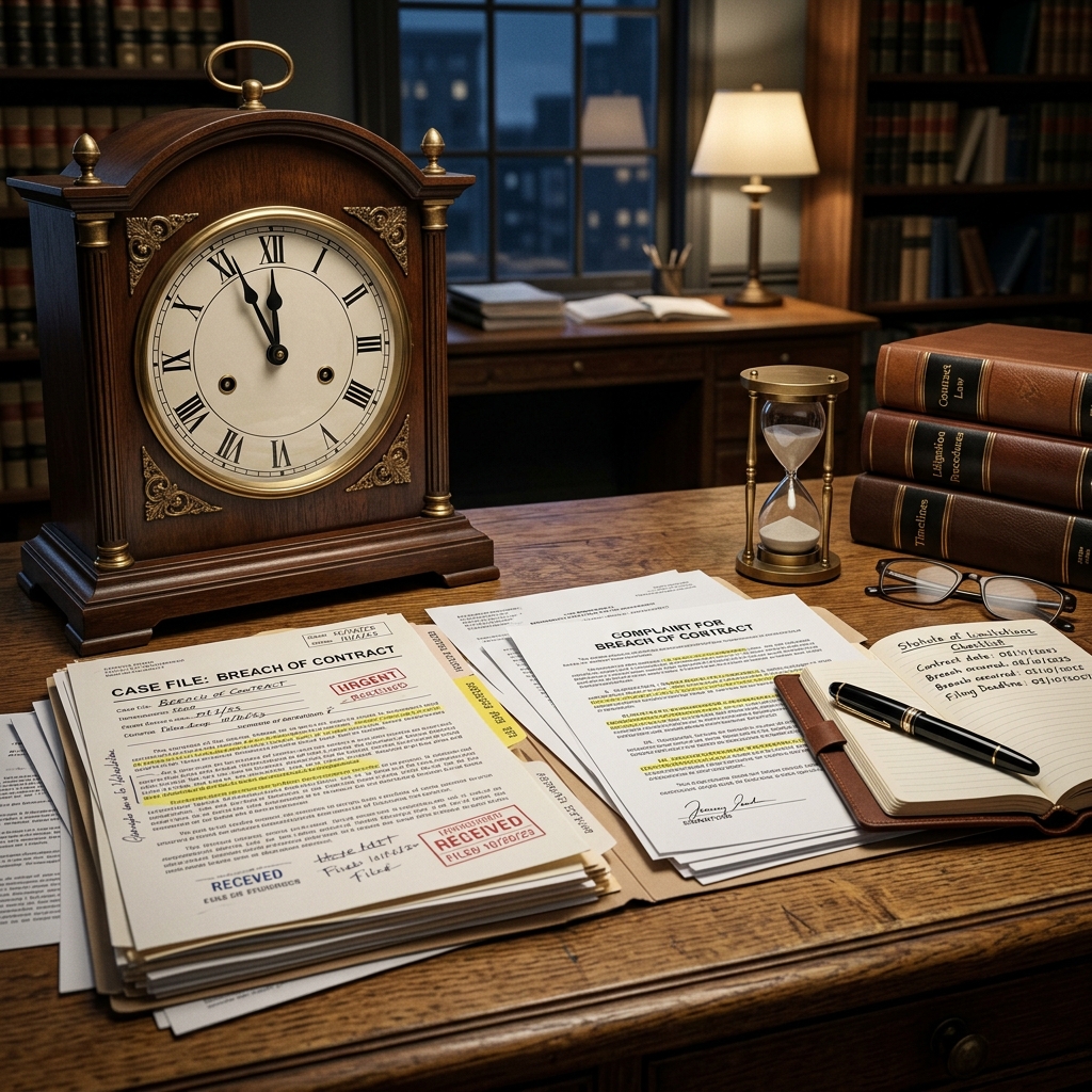 Understand statutes of limitations for breach of contract claims and how timing can determine whether your lawsuit is heard or dismissed.