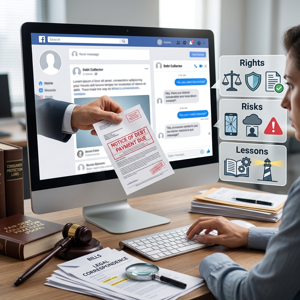 How debt collectors use Facebook and other platforms, what the law allows, and how to protect yourself from harassment.