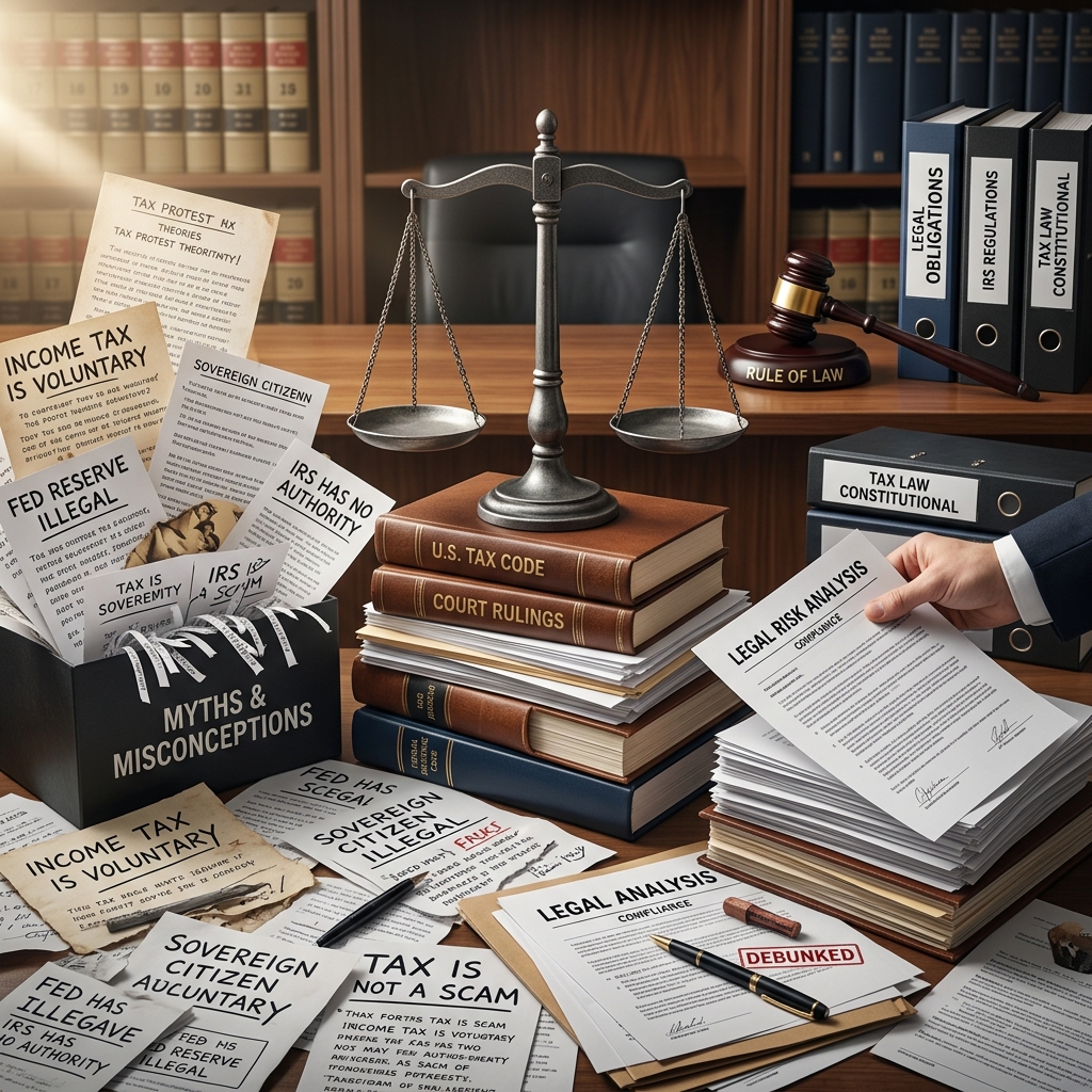 Why popular tax protest arguments fail in court and how believing them can lead to serious civil and criminal penalties.