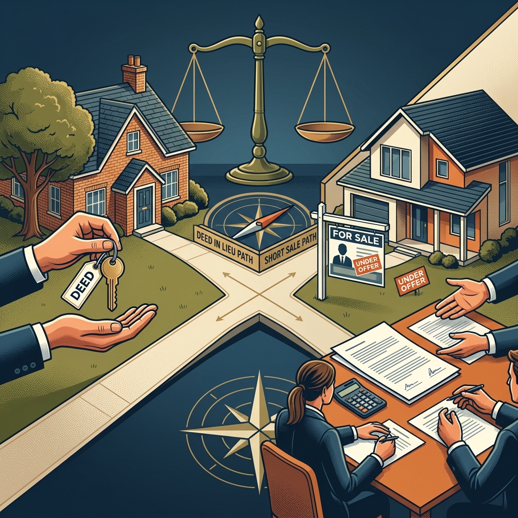 Understand how deed in lieu and short sale work, how they affect your finances and credit, and which strategy may better help you avoid foreclosure.