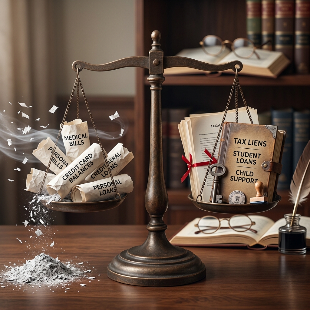 Learn which debts bankruptcy can erase and which obligations usually survive, so you can plan a realistic path to financial recovery.