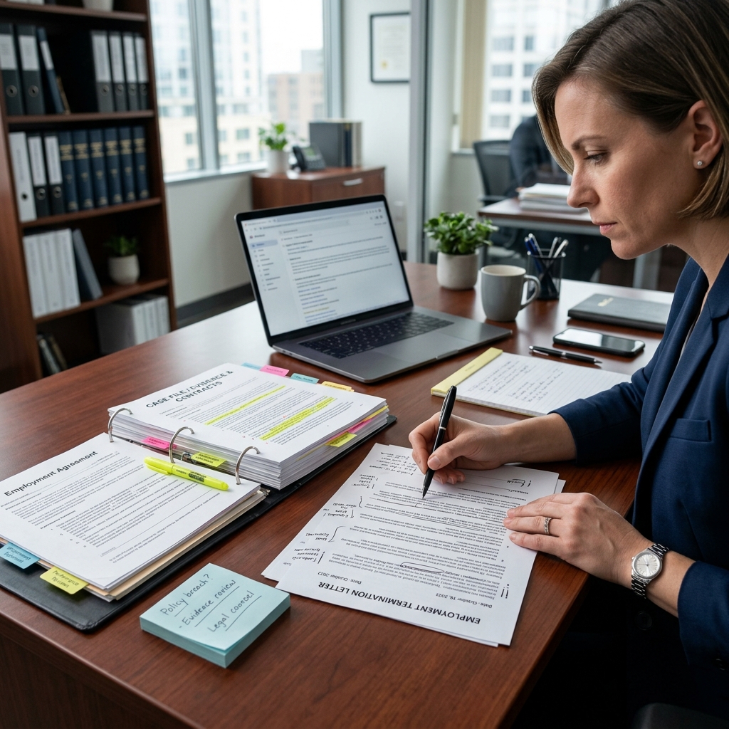 Learn how to analyze, challenge, and respond to an employment termination letter while protecting your legal rights and building a strong record.