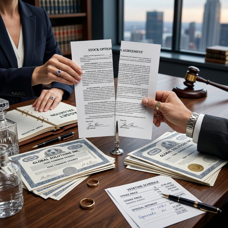 Dividing Stock Options in Divorce