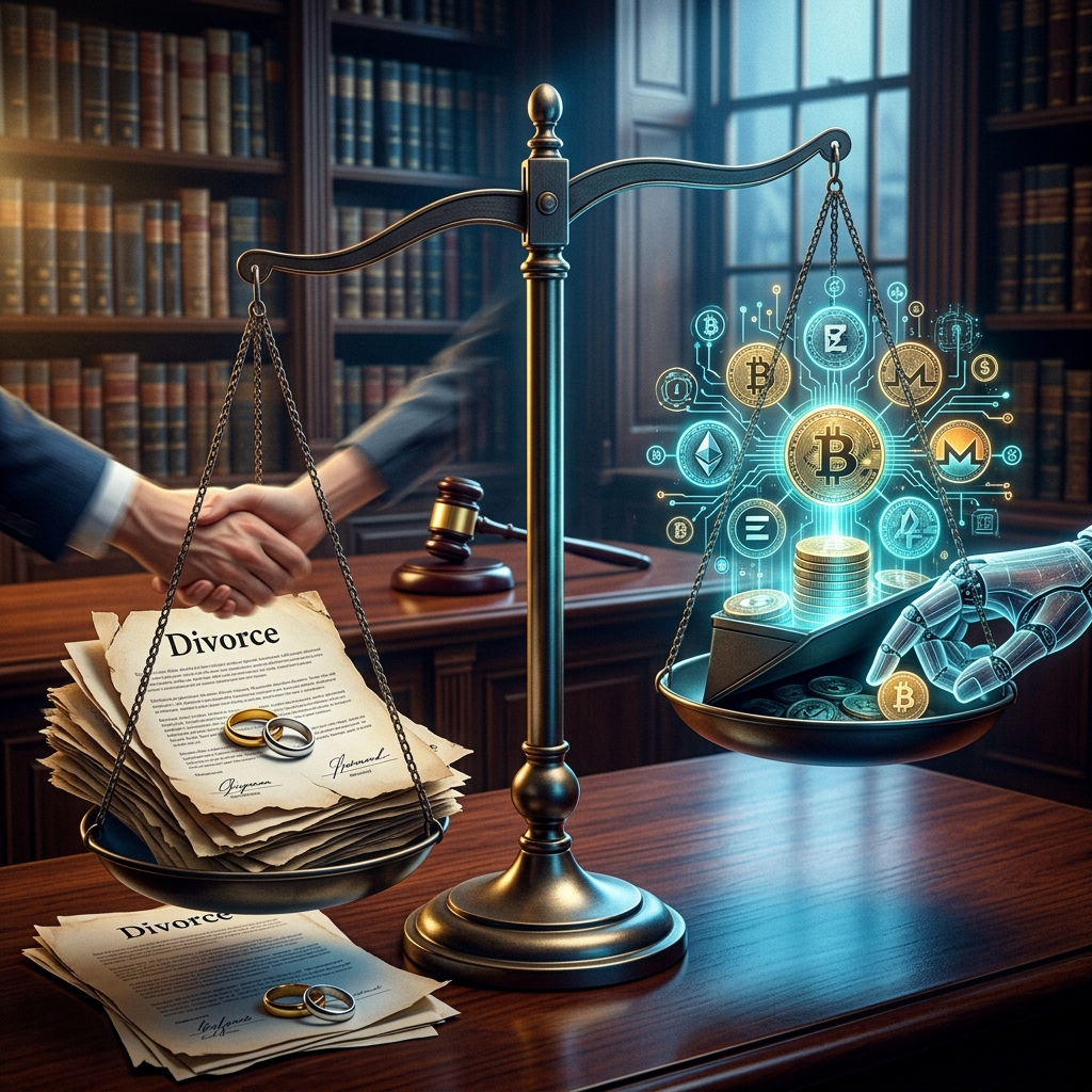 How hidden cryptocurrency complicates divorce, and the legal and forensic tools that help uncover digital assets.