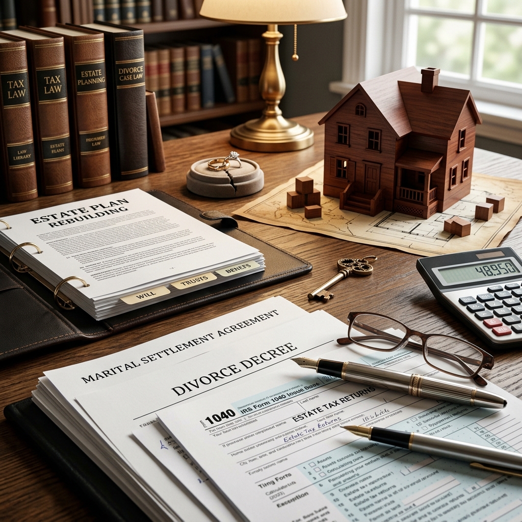 How divorce reshapes your tax picture and estate plan, and the practical steps you can take to protect wealth and loved ones.