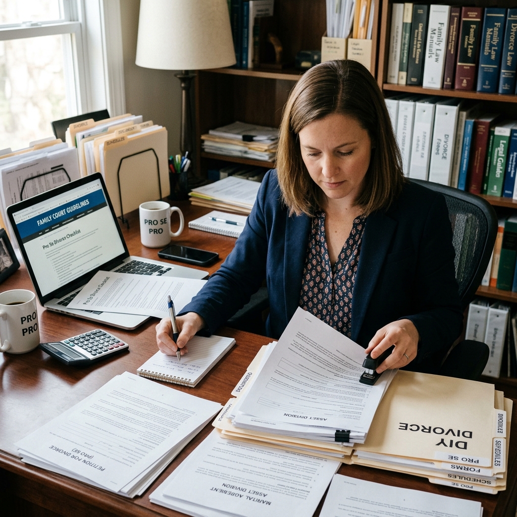 Understand when a do‑it‑yourself divorce makes sense, the risks involved, and the step‑by‑step process to represent yourself confidently.
