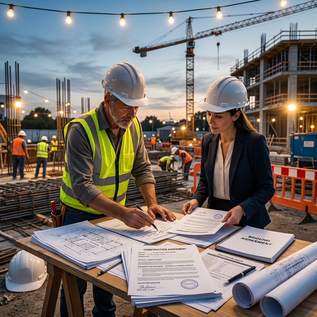 Understand when construction contracts must be written, when oral agreements are enforceable, and why written terms protect everyone on a building project.