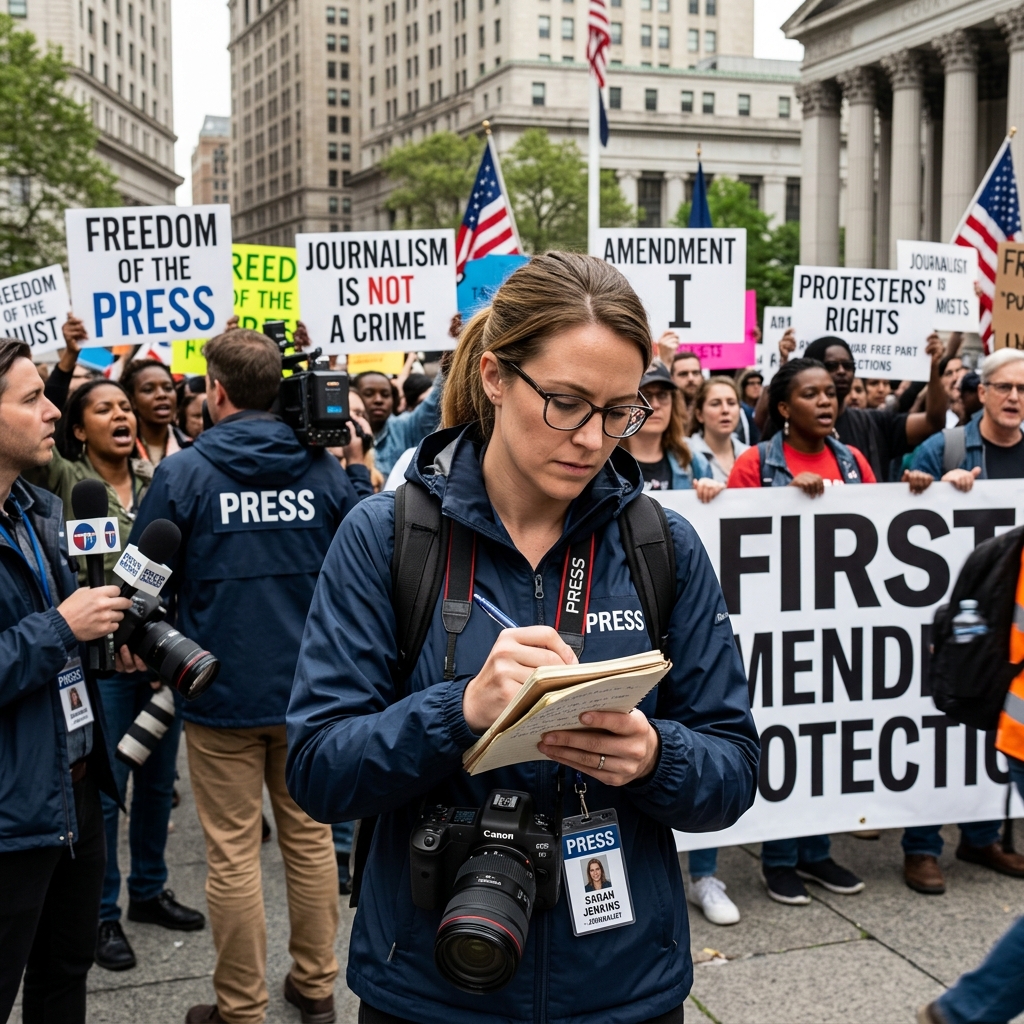 A clear look at what the First Amendment does and does not do when reporters face assault, exclusion, or retaliation.