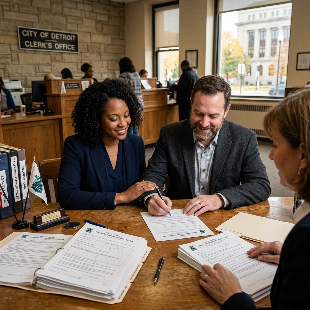 Understand how Michigan’s limited domestic partnership recognition works, which cities offer registries, and how unmarried couples can protect their rights.