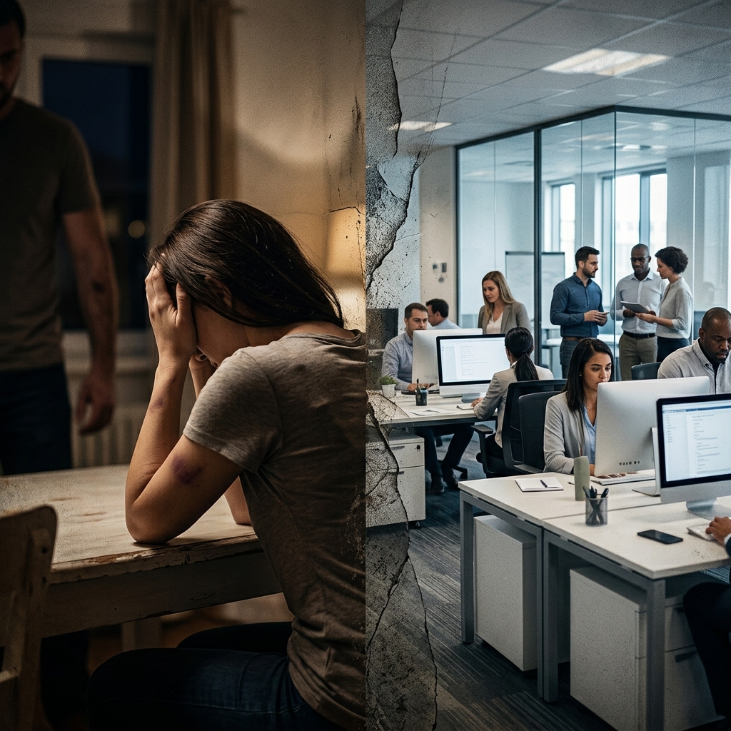 How abuse at home becomes a workplace safety, legal compliance, and management issue—and what employers can do.