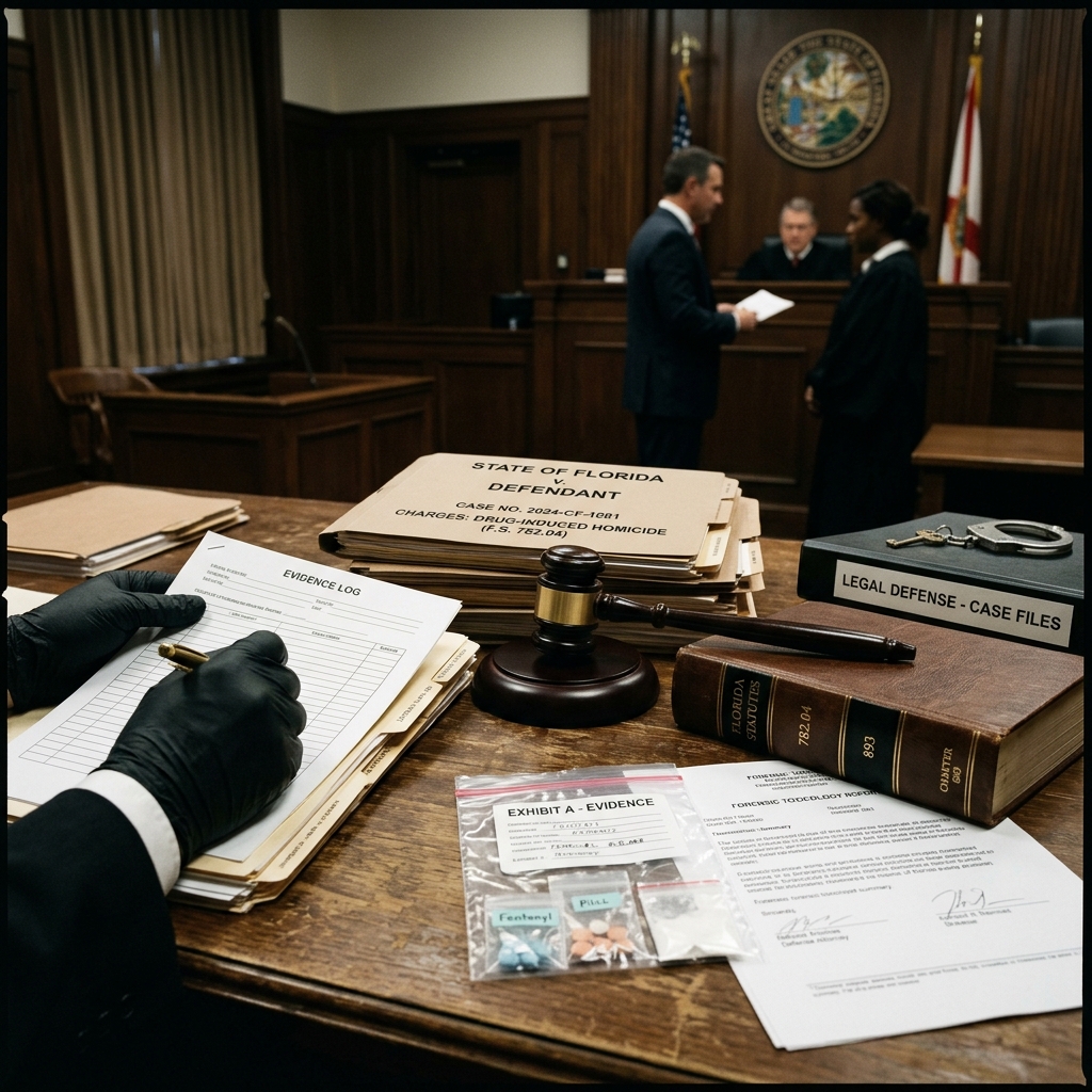 Understanding how Florida treats overdose deaths as homicide, who can be charged, and what legal defenses may protect the accused.