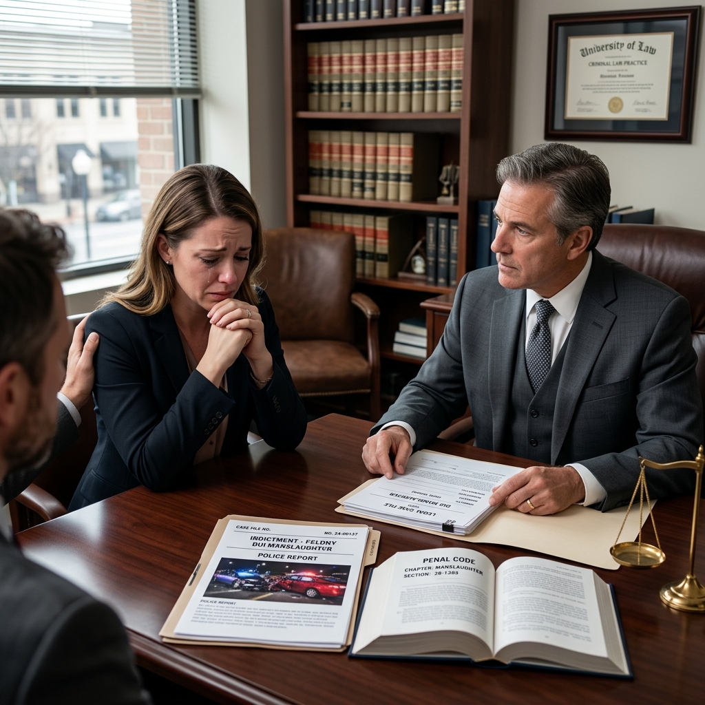 How DUI manslaughter cases are charged, punished, and resolved in court.
