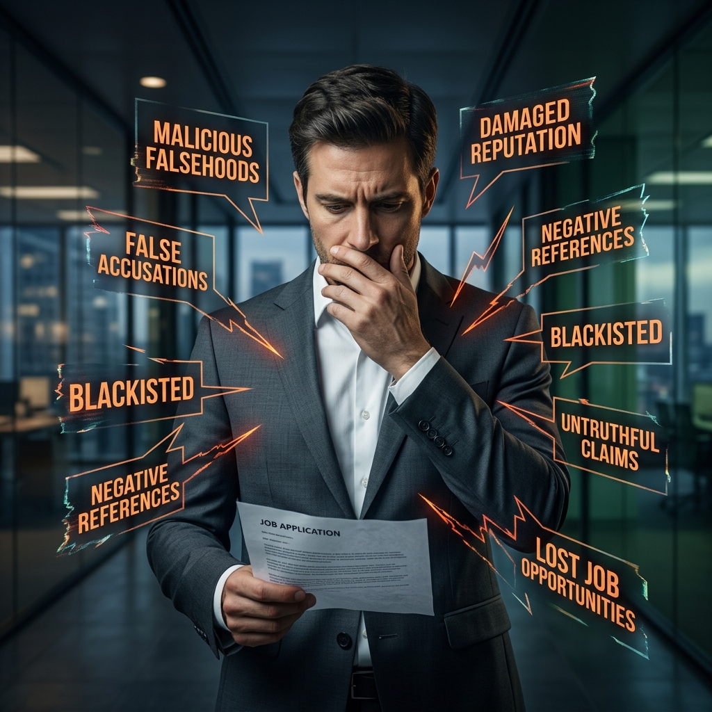 How false statements from past employers can damage your career and what legal options you may have.